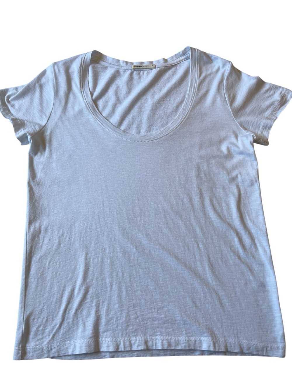 Marine Layer Women’s White Soft Short Sleeve Tee Size Medium